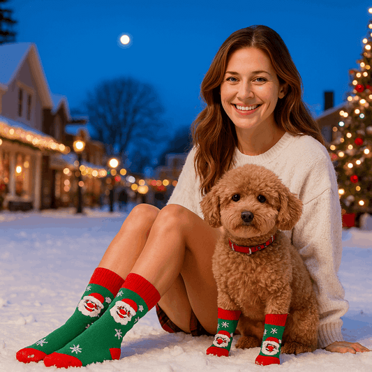Matching Dog & Owner Christmas Socks