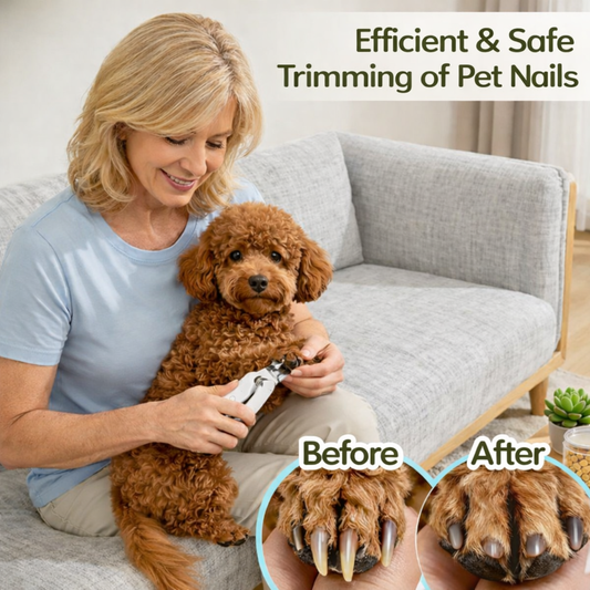 2-in-1 Pet Nail Trimmer & Grinder with LED Light