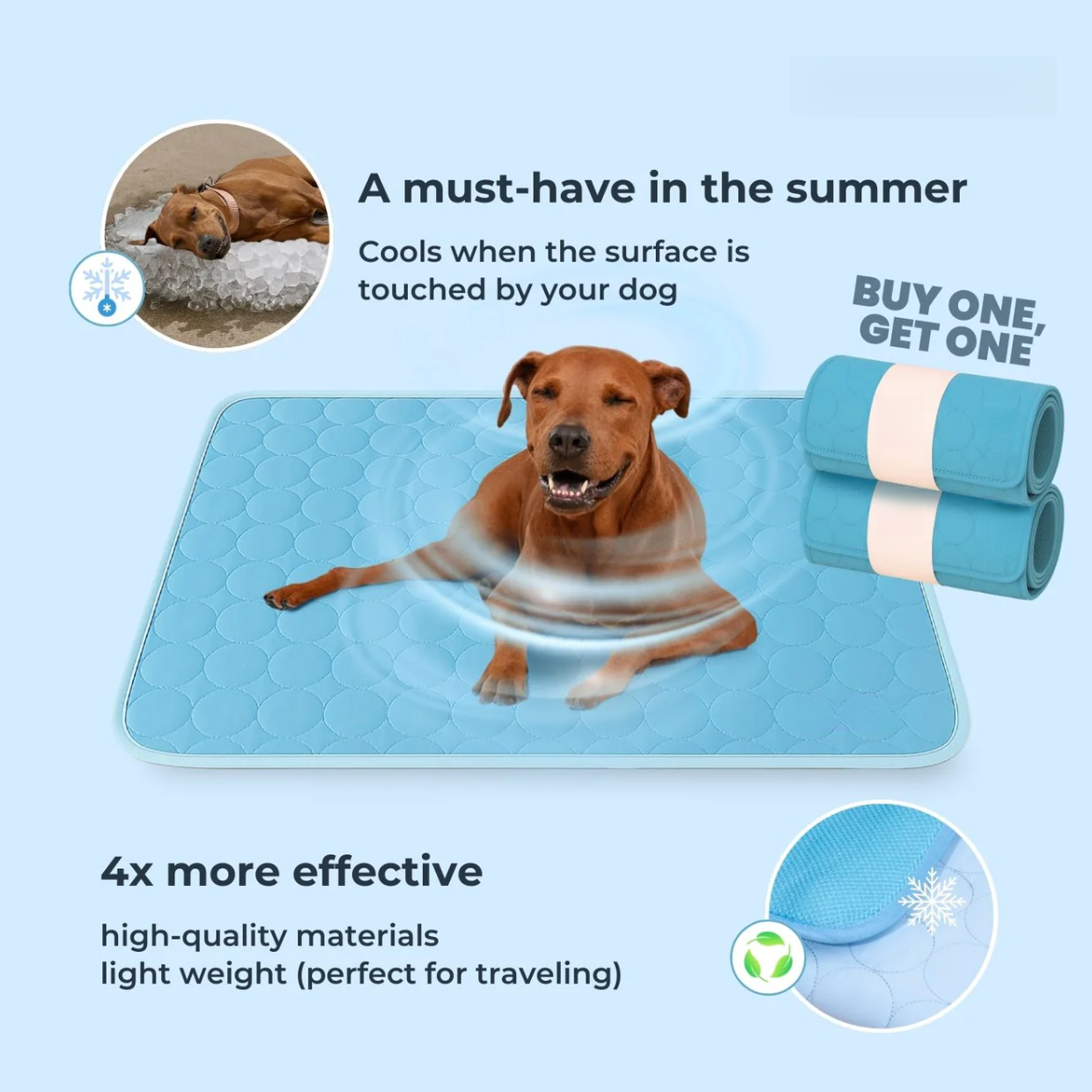 Pet Cooling Mat (1+1)
