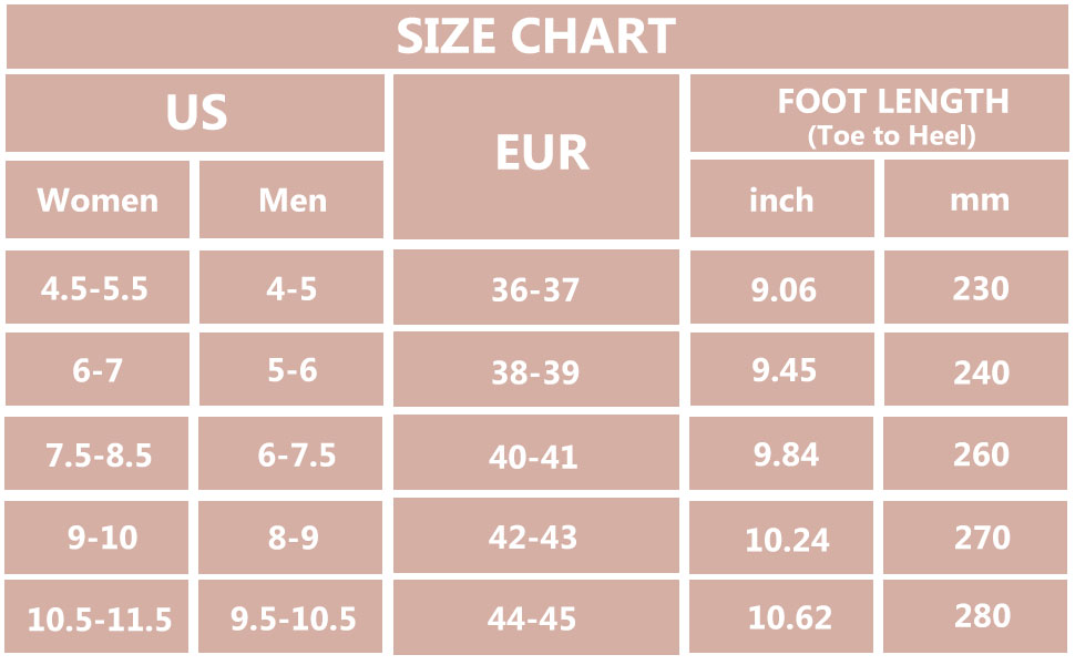 Size chart image
