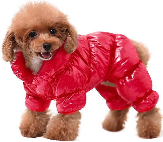 Waterproof Puppy Puffer Jacket Snow Coats