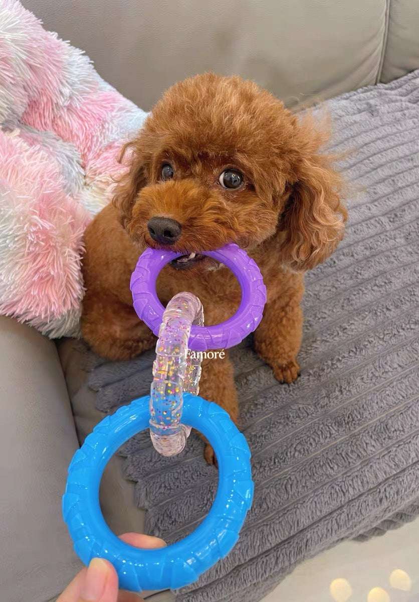 3-Ring Tug Dog Toy | Safe & Durable