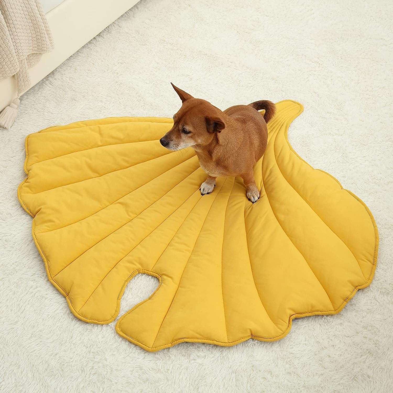 Leaf-Shaped Pet Blanket