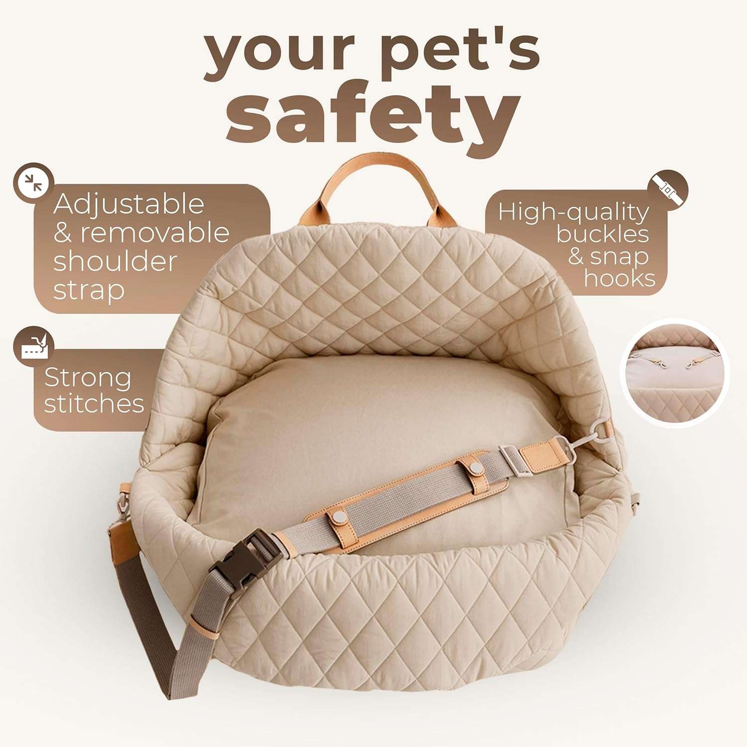 Multifunctional Pet Carrier & Car Seat
