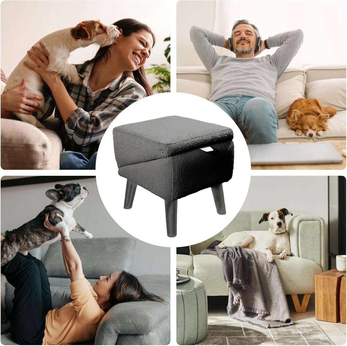 🐾 Ottoman & Dog Ramp