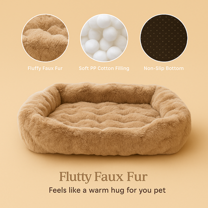 Luxury Fluffy Dog Bed