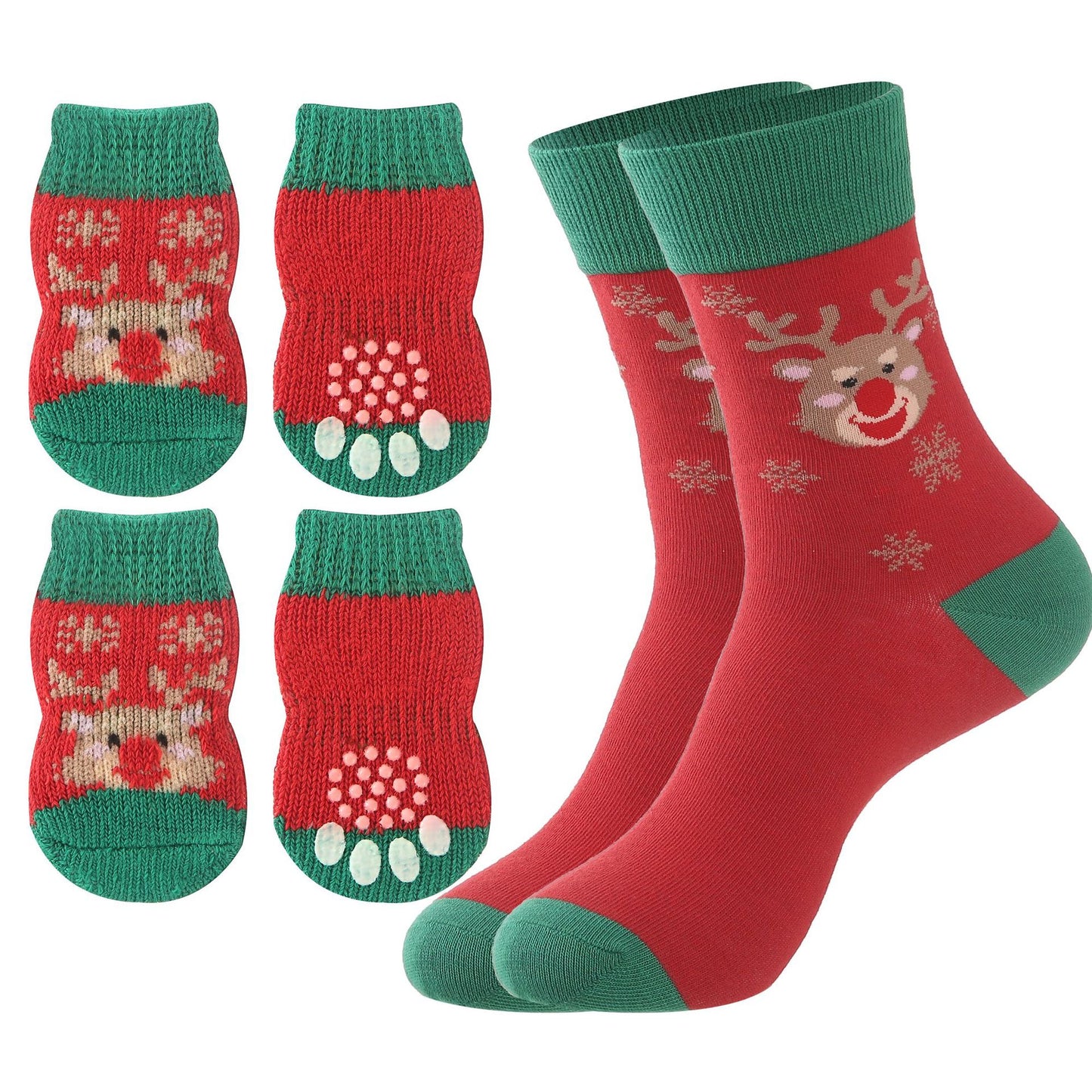 Matching Dog & Owner Christmas Socks
