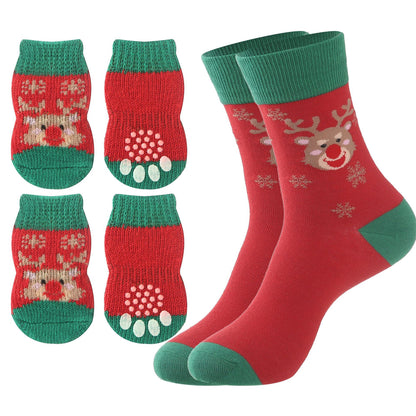 Matching Dog & Owner Christmas Socks