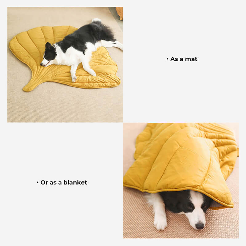 Leaf-Shaped Pet Blanket