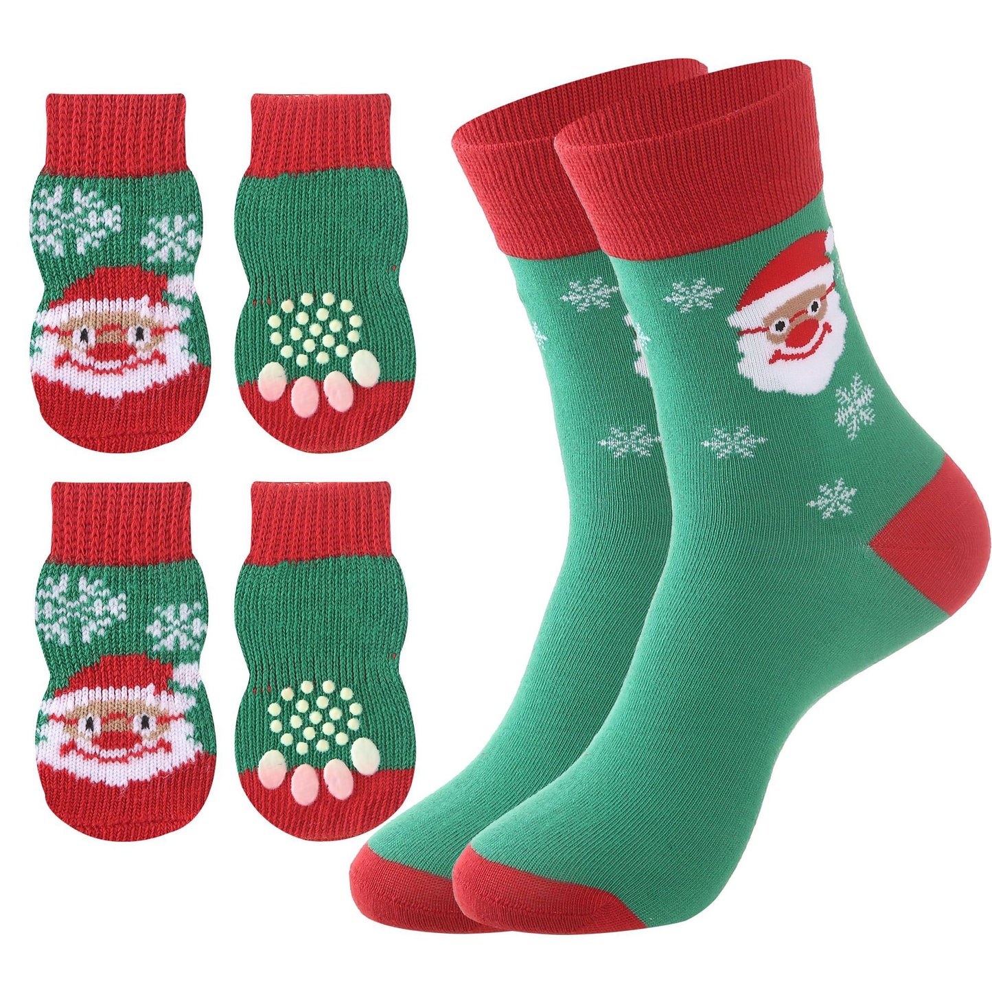 Matching Dog & Owner Christmas Socks