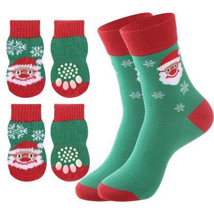 Matching Dog & Owner Christmas Socks