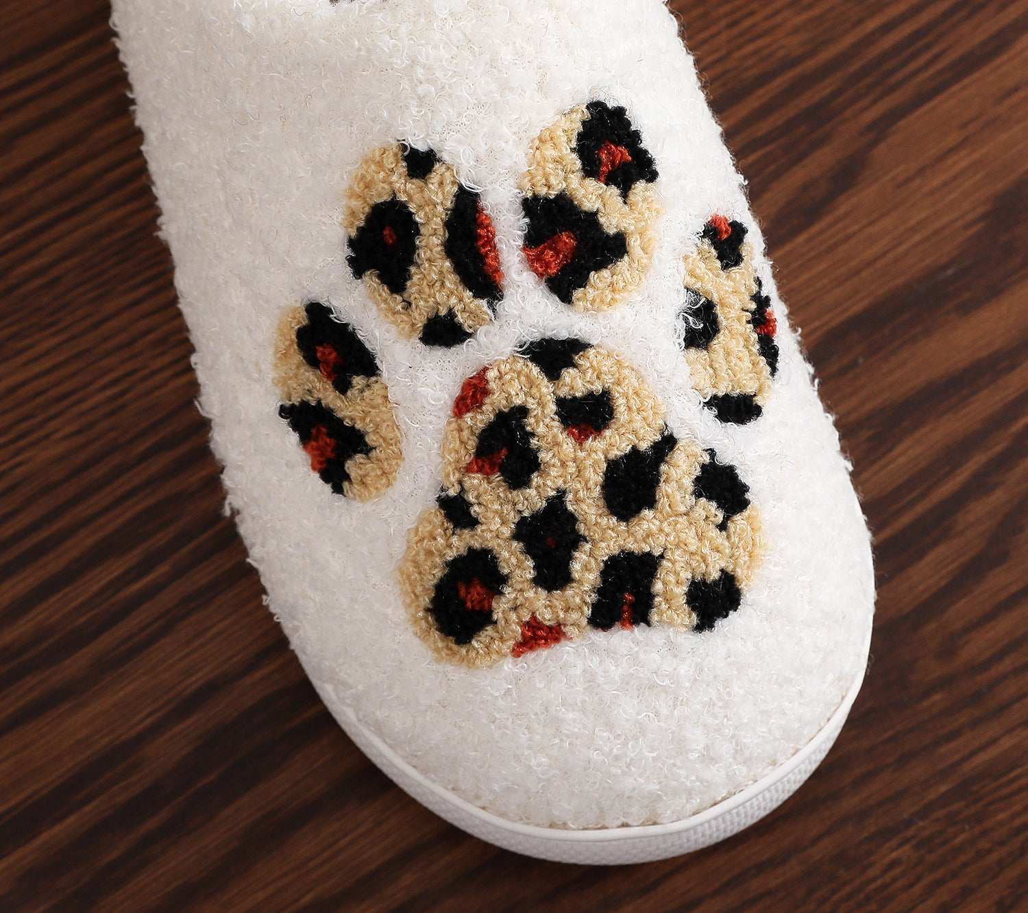Cozy Plush Warm Dog Slippers For Women
