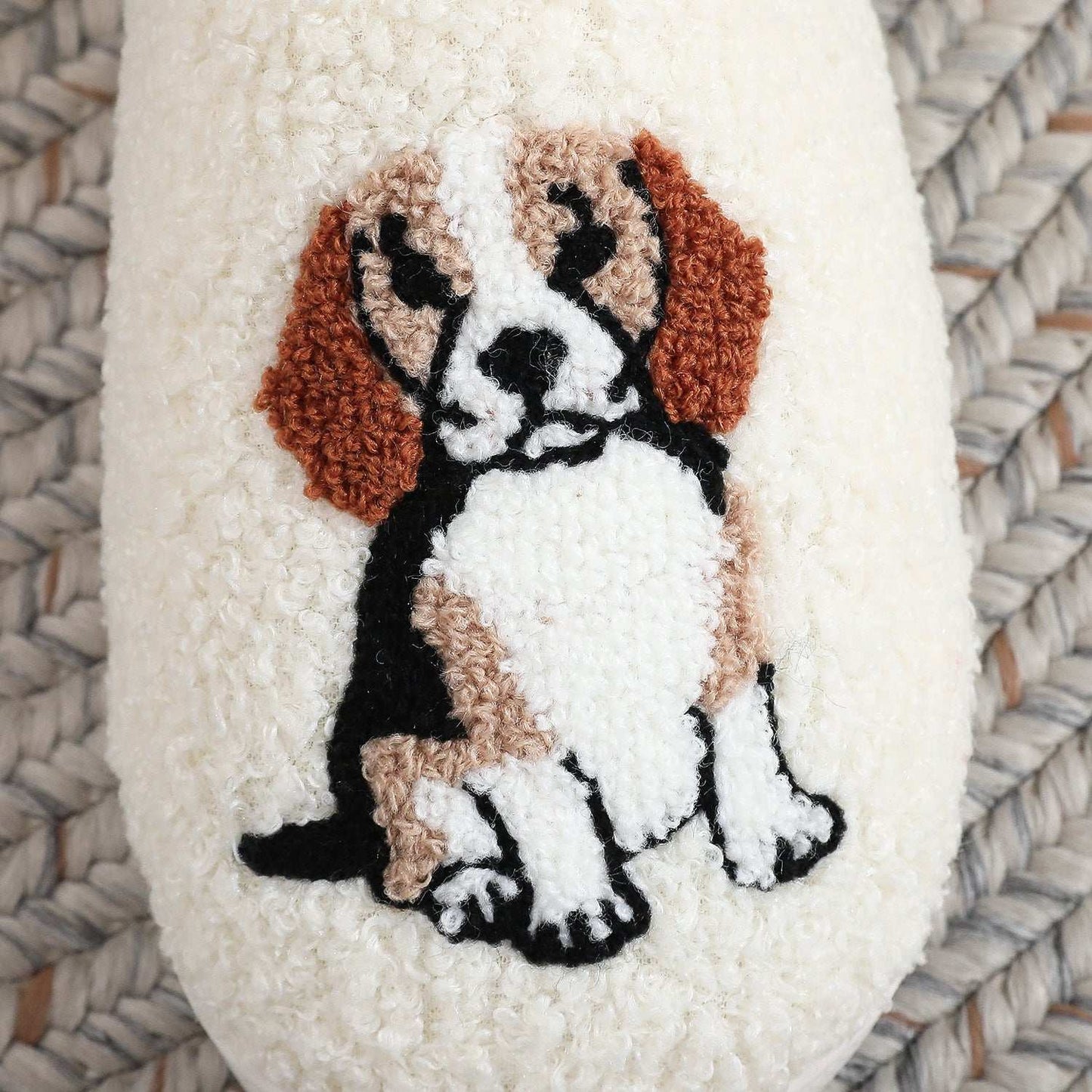 Cozy Plush Warm Dog Slippers For Women