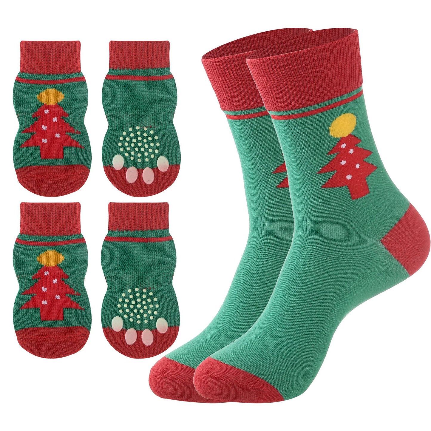 Matching Dog & Owner Christmas Socks