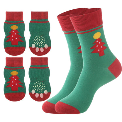 Matching Dog & Owner Christmas Socks