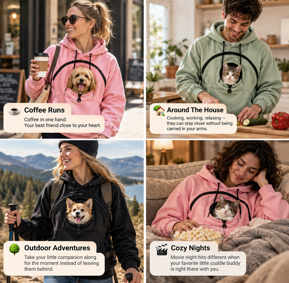 Famoré™ Pet Pouch Hoodie Dog Cat Carrier