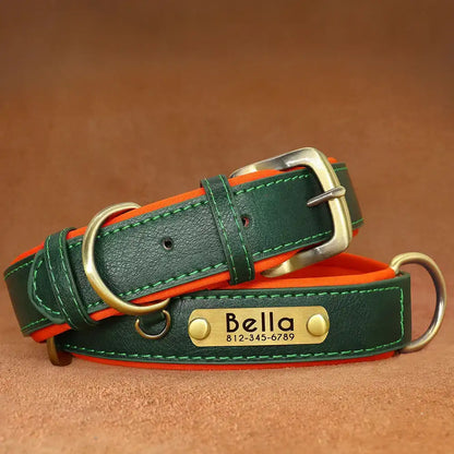 Personalized Leather Dog Collar