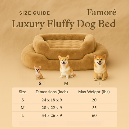 Luxury Fluffy Dog Bed