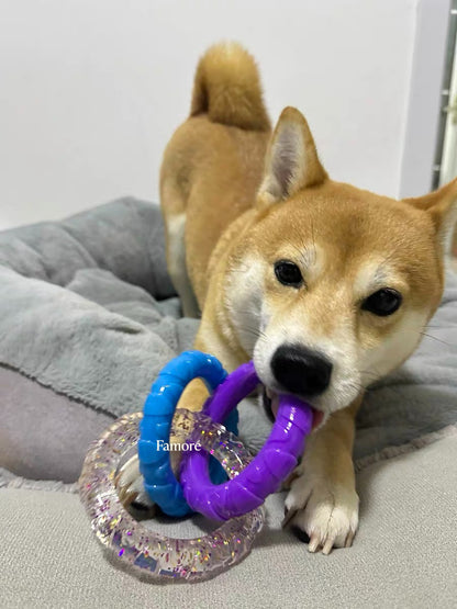 3-Ring Tug Dog Toy | Safe & Durable