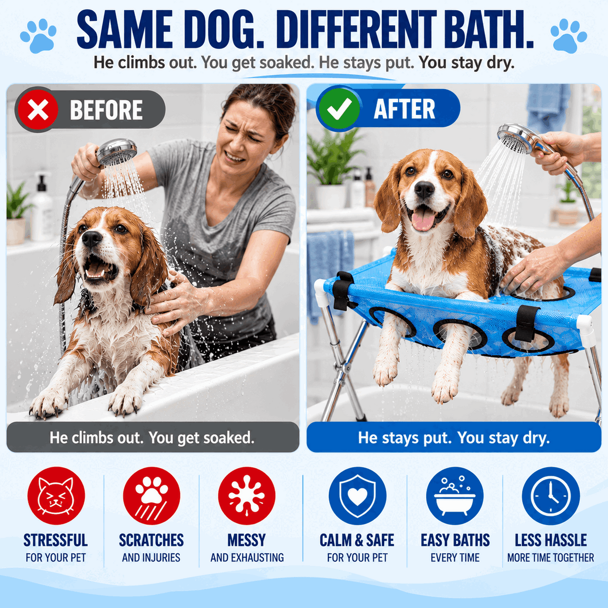 Famoré™ GroomEase Pet Grooming Hammock