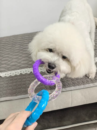 3-Ring Tug Dog Toy | Safe & Durable